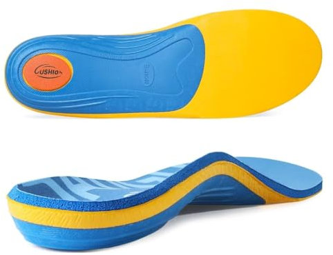 3ANGNI Fersensporn Einlagen Orthopädische Einlegesohlen Bei Plattfuß, Plantarfasziitis, Senk Spreizfuß, Komfort Fußgewölbestütze Schuheinlagen Herren Damen