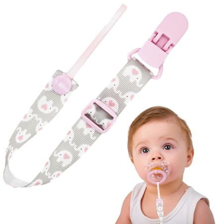 ycezw Clip per ciuccio, clip per porta ciuccio,Guinzaglio Porta lenitivo Antigoccia | Cinghie per dentizione Guinzaglio universale per Cinghie per massaggiagengive per ragazzi e ragazze