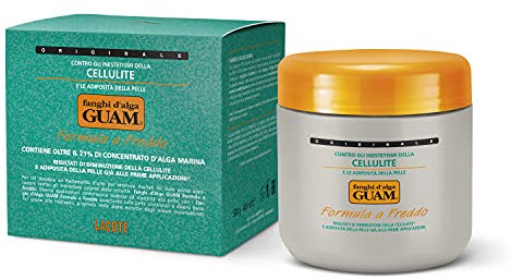 Guam, Kaltformel Algenfango, Reduziert Cellulite und Hautfett, Kühleffekt mit Straffender und Tonisierender Wirkung, Made in Italy, 500 gr Packung, 10x10.5