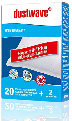 Megapack - 20 Staubfilterbeutel passend für Edeka - E 10 / E10 Staubsauger - dustwave® Markenstaubbeutel/Made in Germany + inkl. Microfilter