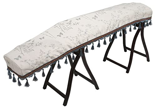 SUNSURE Guzheng Dust Cover Universal Chinese Zither Cover Premium Cloth Art Guzheng Piano Cover Musical Instrument Accessories for Guzheng Guqin Piano Keyboard (Bamboo A)
