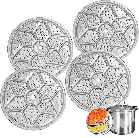 aoulela 4Pack Pressure Canner Rack, Stainless Steel Canning Rack for Pressure Cooker, 11 Inch Canning Rack for Water Bath Canner, Canning Supplies, Compatible with Presto, All American and More