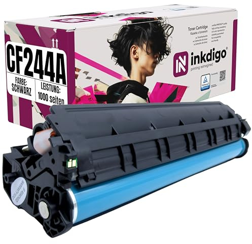 CF244A 2er-Pack - Premium TÜV Toner Schwarz Kompatibel für HP 44A für LaserJet Pro M15w Toner für LaserJet Pro MFP M28w M28a M15a 2er-Pack