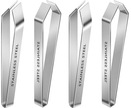 YOUZMY 4 Pezzi Pinzette da Cucina, Pinzette In Acciaio Inossidabile, Pinzette a Spina di Pesce, Pinzette per Ossa, Pinzette a Spina Di Pesce, Pinzette Per Pesci Per Ossa, Pinze per Ossa Per Pesce