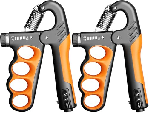 Grip Strength Trainer Forearm Strengthener, 2 Pack, 11-220 lbs adjustable