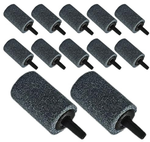 ibasenice 20pièces Diffuseur Air pour Aquarium Kit De Pierres à Air Cylindriques Aérateur pour Poissons Et Hydroponie Optimise Oxygénation De Eau