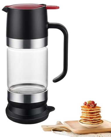 Generico Dispenser Per Miele Ve-tro, Barattolo Per Miele Antigoccia Con Manico, Erogatore Per Sciroppo In Ve-tro Chiaro, Per Salse Condimenti Caffè Cucina Bar Sala Da Pranzo E Picnic