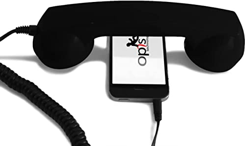 OPIS 60s MICRO hEar for Android&PC: Retro Handset for use with mobile phone and hearing aid (black)