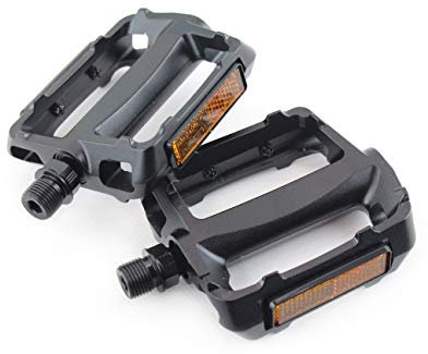 CONTEC Fahrradpedal Twirl, Leichtes Aluminium-Pedal mit Kugellagern und Boron-Stahl-Achse, rutschfestem Profil, robustem Design, 368 g, 9/16, ideal für City-Bikes, Paar