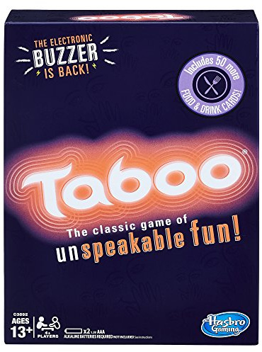 Hasbro Gaming Taboo Party Board Game with Buzzer for Kids Ages 13 and Up (Amazon Exclusive)