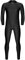 iEFiEL Herren Einteiler Bodysuit Ganzkörperanzug Langarm Jumpsuit Overall Tanz Trikot Ballettanzug Turnanzug mit Reißverschluss A Schwarz X-Large