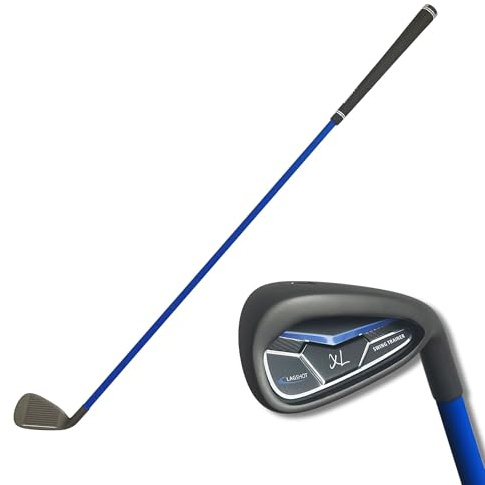 Lag Shot Golf XL 7 Iron Swing Trainer Longer (RIGHT HANDED) - Adds Distance & Accuracy to Your Drives. Named Best of the year! #1 Aid 2022! Strength Tempo Flexibility Hitting Whip, Blue