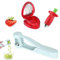 3-Piece Set of Fruit Cutter, Grape Cutter, Strawberry Cutter, Tomato, Strawberry, Cherry Fruit Slicer, Stainless Steel Multifunctional Slicer for Small Fruits, Kitchen Tool