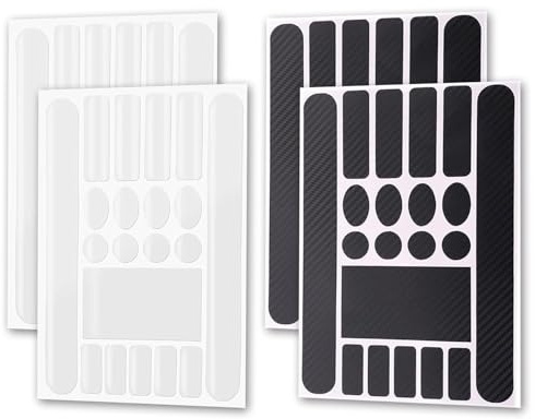 Zwenjuan Pegatinas para Bicicleta,4 Piezas Protector Cuadro Bicicleta,Pegatinas para Pintura De Cadena Protector de Cadena,para Bicicletas Montaña,Carretera y Urbanas