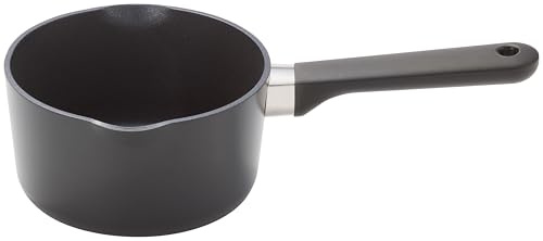 Judge Vista Keramik-Milchtopf, 16 cm, 1 l, Aluminiumboden mit Antihaft-Keramikbeschichtung, kühl bleibende Griffe, induktionsgeeignet, spülmaschinenfest