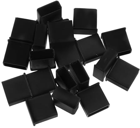 TEHAUX 20 piezas Protector Puerto Carga USB Tapas Silicona Duradera para Puertos Flash Drive Cubierta Antipolvo Compatible con Conectores USB y Discos U Negro