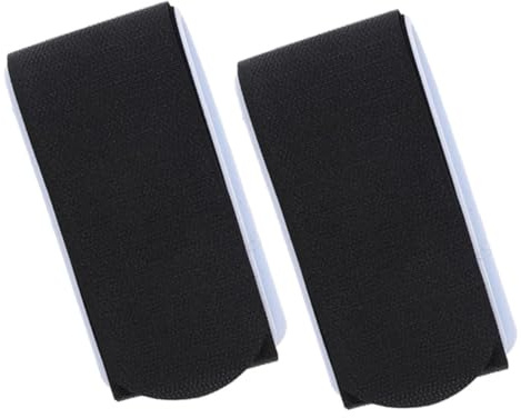 POPETPOP 2 Correas de Fijación para Esquís y Snowboard de Nailon Negro 38x450 Mm, Banda de Sujeción Resistente para Transporte y Fijación Segura en Deportes de Invierno