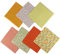 Jukway 7 Stück Baumwollstoff 50 x 50 cm Quadrate Patchwork Stoffe zum Nähen Quilten DIY Dekoration Basteln Handwerken, Reine Baumwolle Stoff Bedruckte Verschiedene Muster Stoffpakete (Gelb)