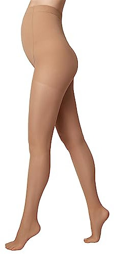 Conte elegant MOMMY 40 DEN - Qualität Strumpfhosen - Strumpfhosen Damen - Umstandsmode - Umstandsstrumpfhose - Schwangerschaft - Bauchstütze Schwangerschaft - Gr. 3 - Natürlich