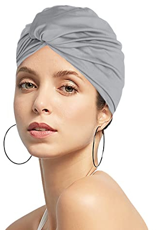 Cuffia da nuoto da donna, protezione per le orecchie, cuffia da nuoto da donna, cuffia da bagno super elastica, cuffia da doccia, cuffia da surf, berretto per sport acquatici, berretto per