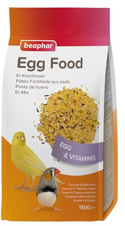 Beaphar Pasta de Huevo para Canarios y Aves Exóticas - 150g