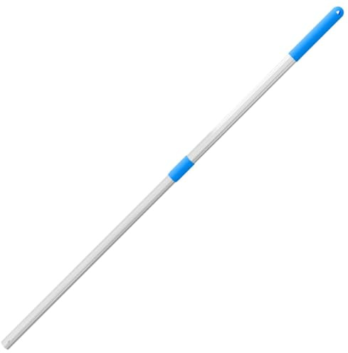 vidaXL Telescopic Pitchfork Handle - Adjustable Silver Steel Fork Replacement with Non-Slip Grip for Farm & Garden