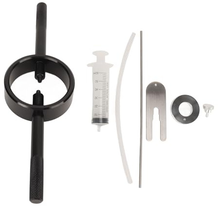 Kit D'outils D'entretien de Fourche de Moto, Outil de Compresseur de Ressort de Fourche avec Anneau Réglable, Universel pour Kit D'entretien Précis de Fourche