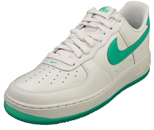 Nike Air Force 1 '07 PRM Herren-Sneaker, Platinum Tint/Stadium Green, 8.5