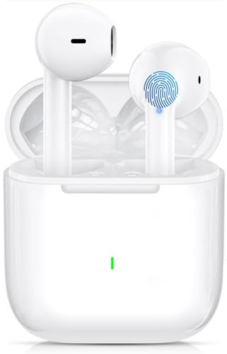 Cuffie Bluetooth,Auricolari Bluetooth 5.3 HiFi Stereo in Ear,Mini Cuffie Wireless Cancellazione Rumore,36 Ore di Riproduzione,Suono Nitido,IPX7 Controlli Tattili Cuffie Senza Fili per IOS Android