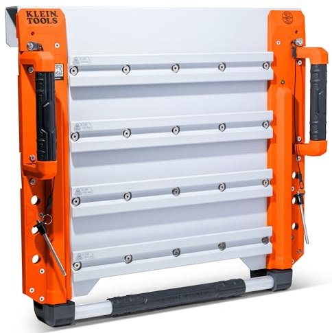 KLEIN TOOLS BC600WA LiftPro 20-Inch Wall Mount System, Heavy-Duty Modular Tool Organization with Four Interior Rails, 25-Pound Capacity Per Rail, For Man Lift and Scissor Lift
