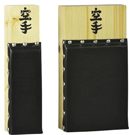 Ju-Sports Makiwara Kunstleder Schlagpolster Kampfsport 1 STK I Traditionelles Trainingsgerät im Budosport I Aus Holz I Für die Wand I 29 x 7cm