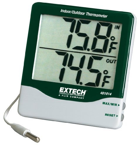 Extech Großziffriges Innen/Außenthermometer, 1 Stück, 401014