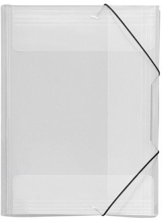 VELOFLEX 4432290 - Sammelmappe Crystal, DIN A3 in Streifenoptik, transparent, 1 Stück