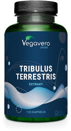 Tribulus Terrestris Vegavero | 90% di Saponine | 100% Naturale e Senza Additivi | No OGM e Testato in Laboratorio | 120 capsule | Vegan