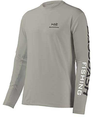 Bassdash Angeln T-Shirt Fishing Langarm Wasser UPF 50+ Shirt Rashguard Angelbekleidung UV Sonnenschutz