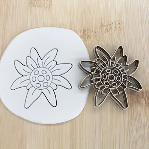 Blumen Edelweiss Cookie Cutter Fondant Keksstempel/Ausstechform Keksausstecher Plätzchen ca. 8cm