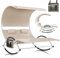 KESSER® Doppel-Sonnenliege Doppelliege mit Sonnendach, Kopfkissen Tasche für 2 Personen, Relaxliege, Gartenliege, Schaukelliege ergonomische Liegefläche, 240 kg Belastung, Seitentasche, Beige