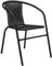SPRINGOS Gartenstuhl Stapelstuhl Wetterfest 54x61x71,5 cm – Bistrostuhl Metall mit PP-Geflecht, Outdoor Stühle für Balkon & Terrasse, Robuster Fechtstuhl bis 120 kg belastbar