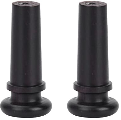2 Pezzi Puntale per Violino, Puntale per Coda di Violino in Legno Tappi per Coda di Violino Pioli per Ponte Chiodo per Violino per Violino (Nero con occhi di pesce)