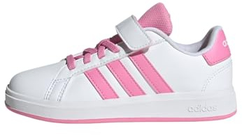 adidas Unisex Baby Grand Court 2.0 Shoes Kids, FTWR White/Bliss Pink/core Black, 9.5 UK Child