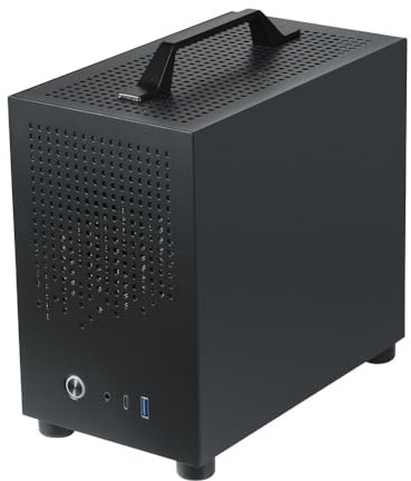 Asyduey SKTC A17 SGCC Micro-ITX Case Mini PC in Nero