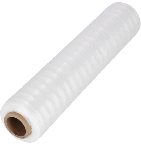 KOTARBAU® Skötnät för pallar 500 m x 50 cm stretchfolie blöjfolie förpackningsfolie ventilerande film för frukt grönsaker slitstarka blommor inpackningsnät