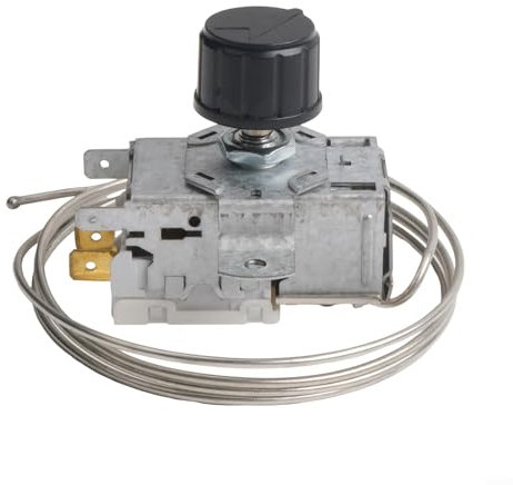 Eawfgtuw Controlador de temperatura del termostato de refrigerador con conexiones de 3 pines para refrigeradores, vitrinas, controlador de temperatura del refrigerador termostato de pantalla digital