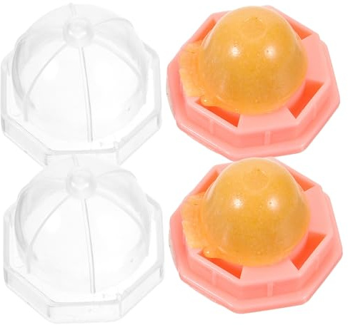 UTHCLO 2pcs Edible Catnip Ball Candy Chew for Cats and Kittens Natural Vitamin Cat Mint Lollipops Relaxing Snack to Movement Orange Packaging