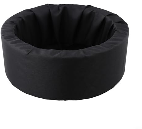 MoSundi Plantas acuáticas flotantes para estanque, refugio de peces de tela tejida, 23 cm, 18 cm, 14 cm de diámetro interior, para negro, 1 o 3 unidades