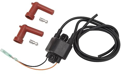 MasYosh Tändspole, 67F 85570 00 Ersättning för F75 F80 F90 F100 75 Till 100 Hk 4-takts Utombordsmotor, med ABS-material för Vattenbeständighet och Hållbarhet