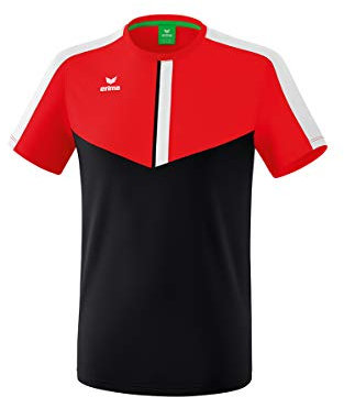 Erima Unisex Kinder Squad Funktions T-Shirt (1082023), rot/schwarz/weiß, 164