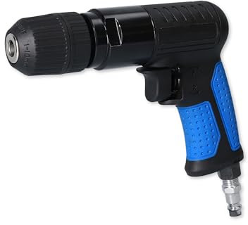 BRILLIANT TOOLS Druckluft Bohrmaschine 1/4 BT160704 I Bohrmaschine Druckluft mit Schnellspannbohrfutter für 1 - 10mm Bohrer I Mit Drehzahl-Regulierung