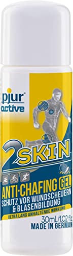 pjuractive 2SKIN (30ml) - Anti-Chafing-Gel - Nie mehr Blasenpflaster & Wundscheuern - unsichtbarer & wasserfester Hautschutz für Sport und Outdoor-Aktivitäten