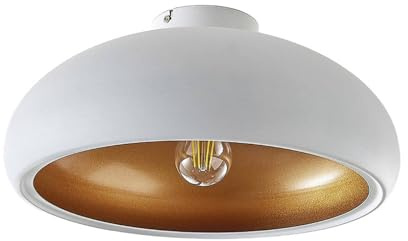 Lindby Ceiling Light Gerwina dimmable (Modern) in White Made of Metal for e.g. Living Room & Dining (1 Light Source, E27) from Ceiling lamp